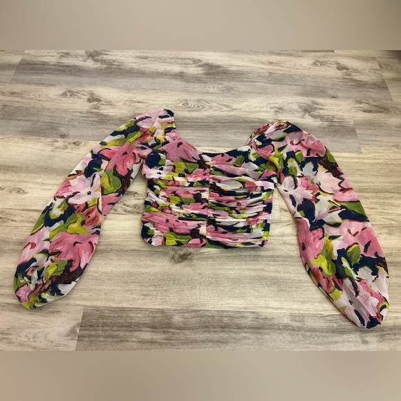 Abercrombie and Fitch floral blouse xs - Picture 4 of 5